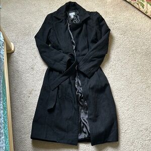 Elegant Black Trench Coat